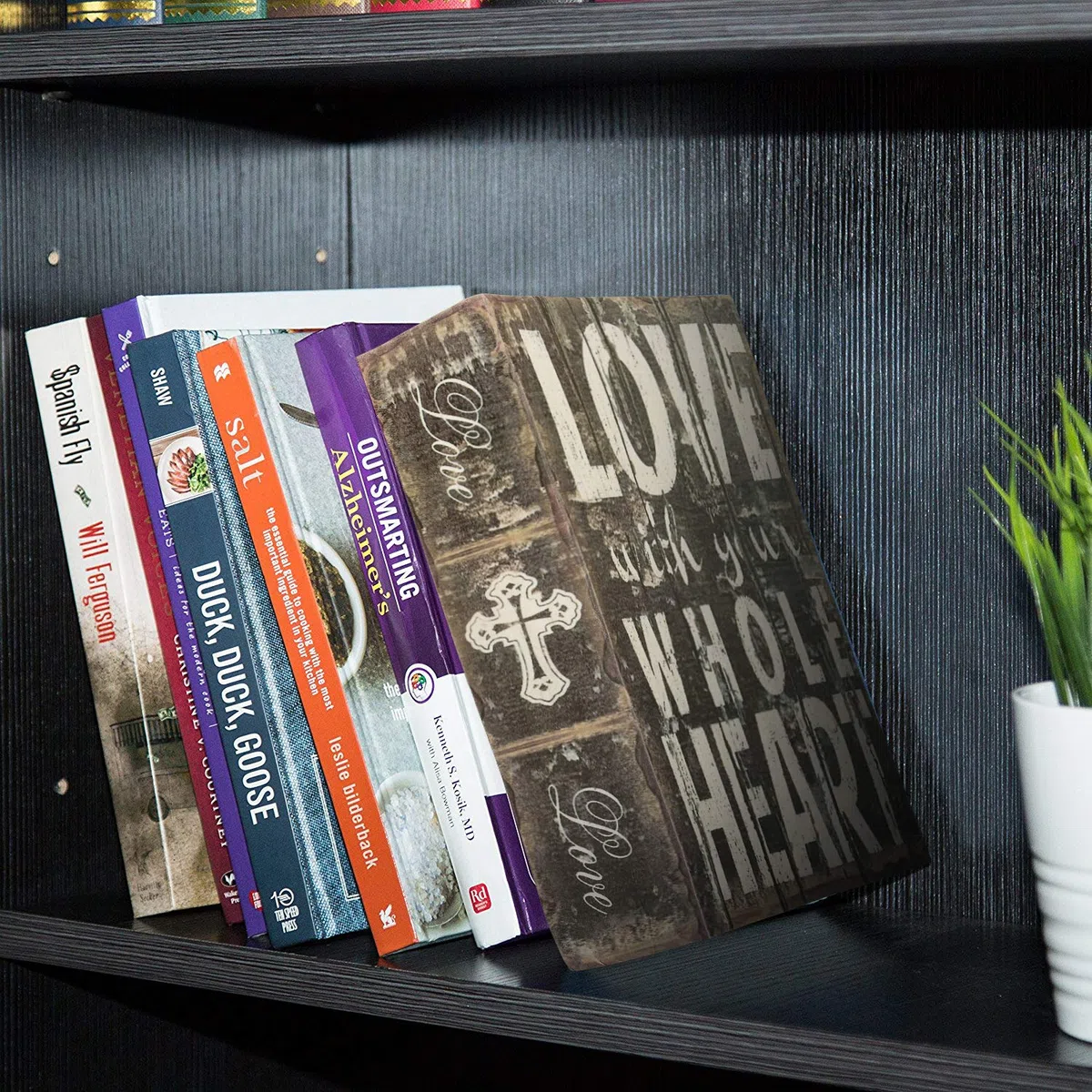Caja fuerte oculta en forma de libro con cerradura de combinación/redirección de llaves (cerradura de contraseña, Biblia)