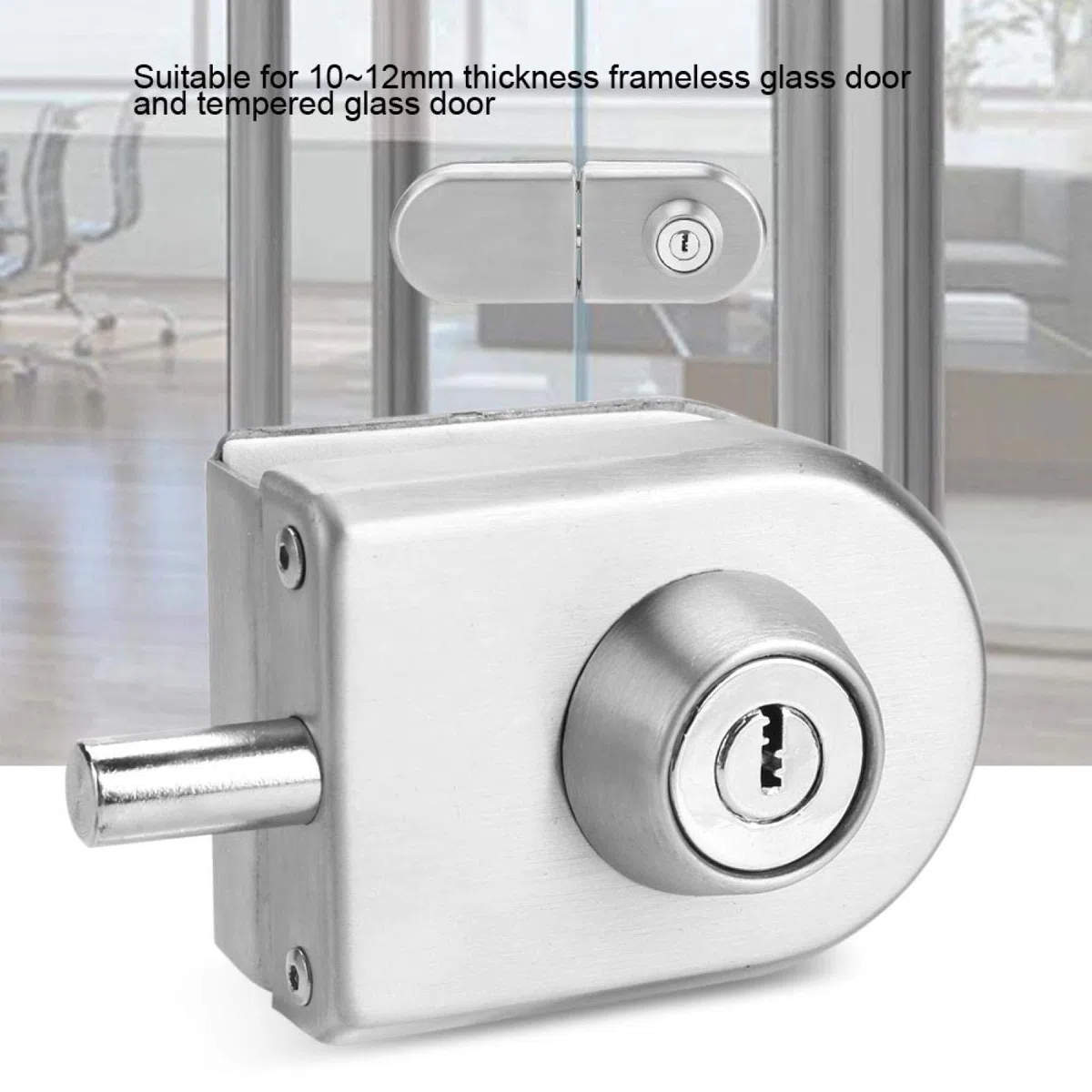 Cerradura de puerta de vidrio Cerradura de seguridad 1pcs con llaves y otros accesorios para cerradura de seguridad