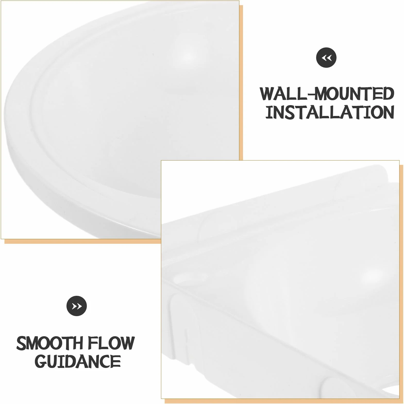 Lavabo Triangular de Esquina Blanco de Plástico, Pequeño y Montado en Pared, Fácil Instalación para Baños Compactos y Balcones Modernos