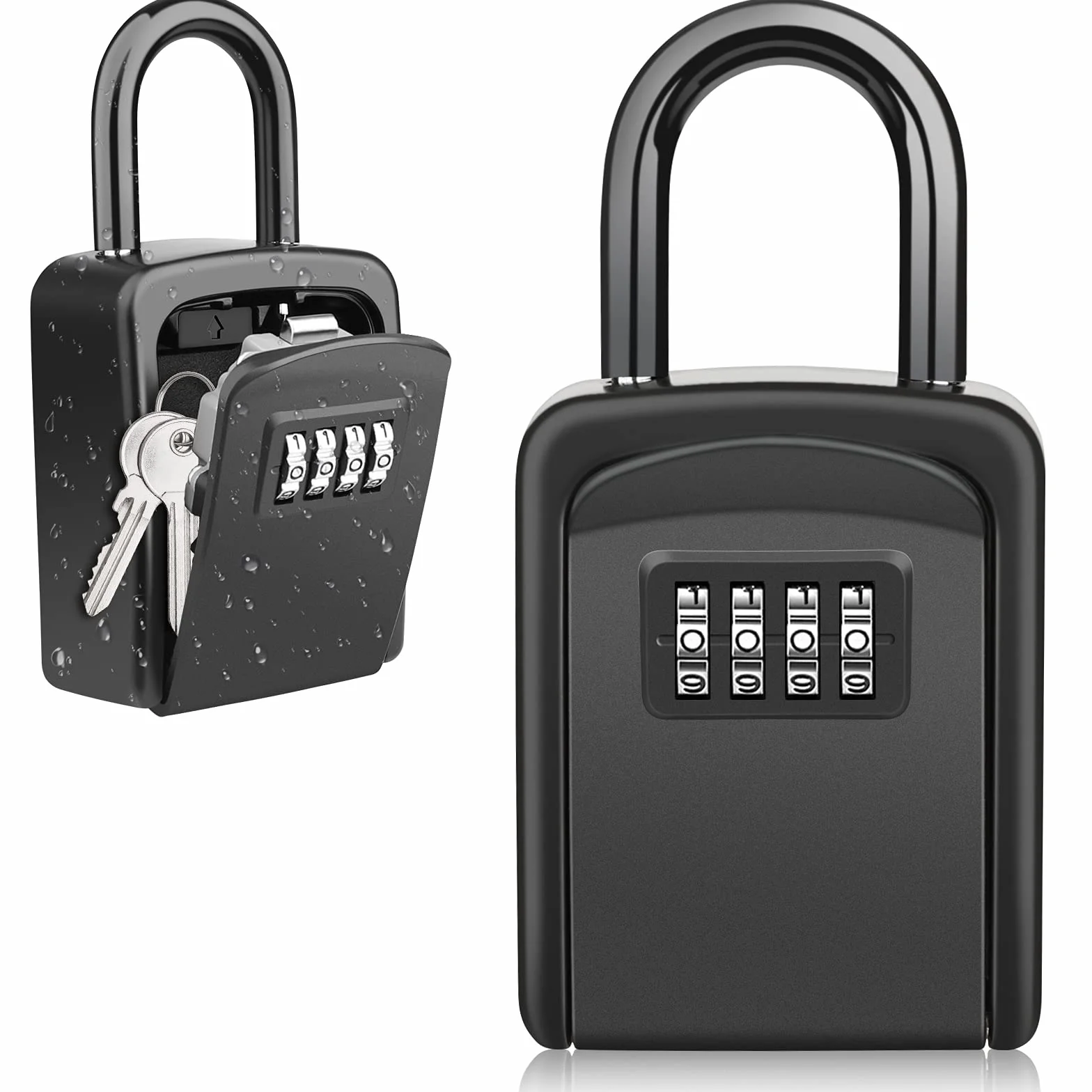 Diyife Caja de Seguridad para Llaves Impermeable Portátil con Grillete Extraíble para Exterior