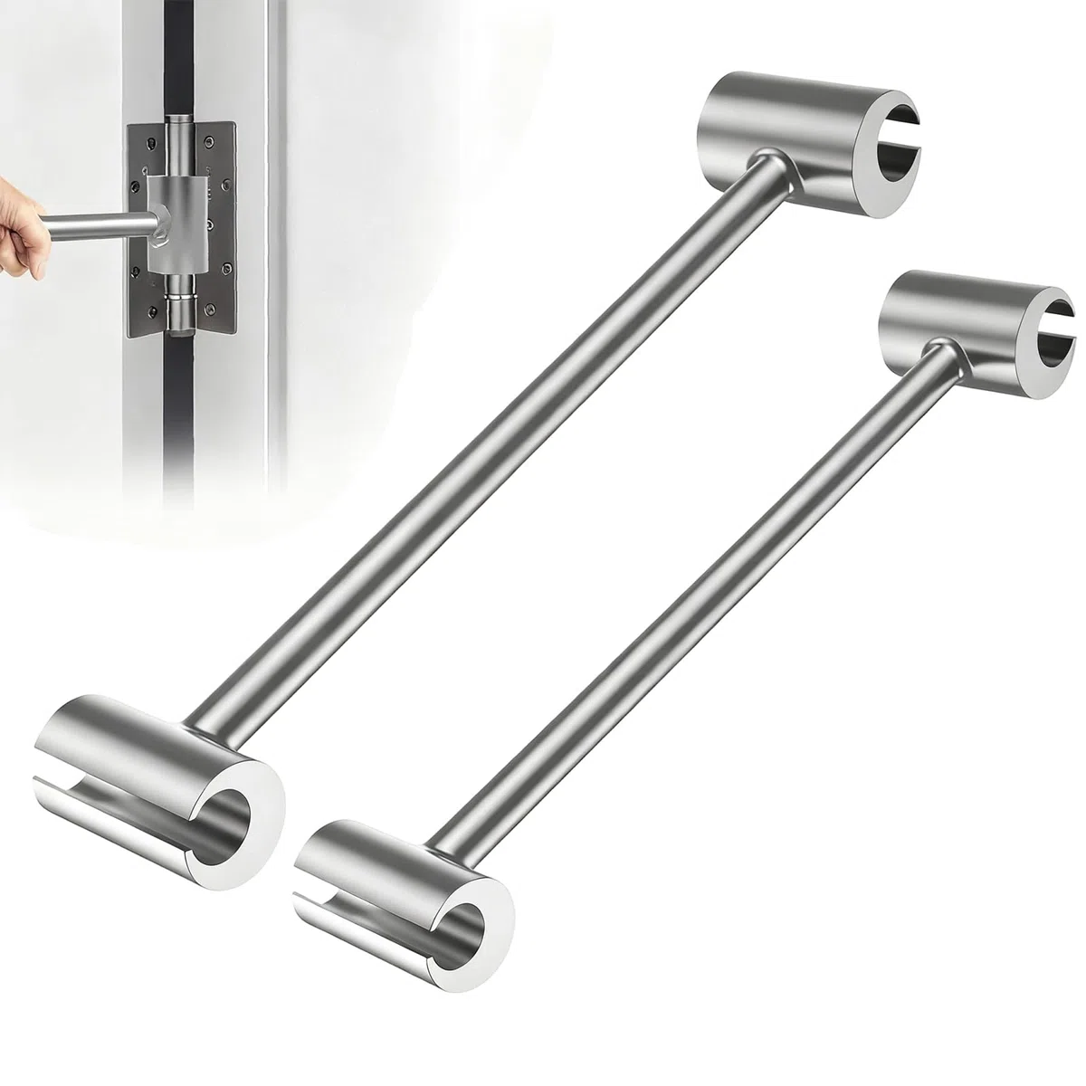Herramienta de Ajuste de Bisagras, 2 Piezas Llave Reguladora para Bisagras de Puertas de Cocina, en Acero Soldado Integral, para Ajuste Preciso de Bisagras de Armarios y Puertas