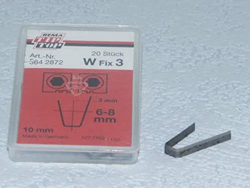 Rema Tip Top Cuchillas de corte para Rubber Cut 414, 400, W Fix 3, 20 unidades