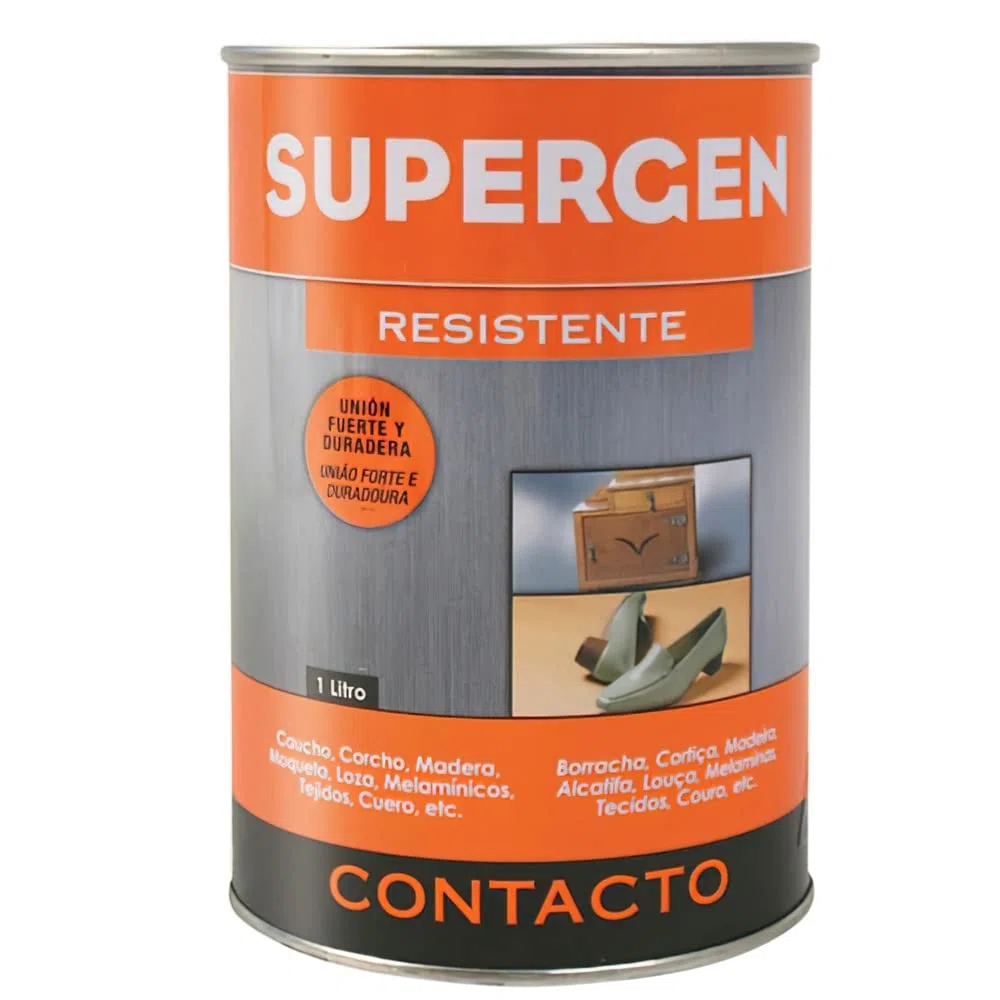 Tesa 62600-00000-09 Supergen Adhesivo Contacto Resistente En Bote, 1L