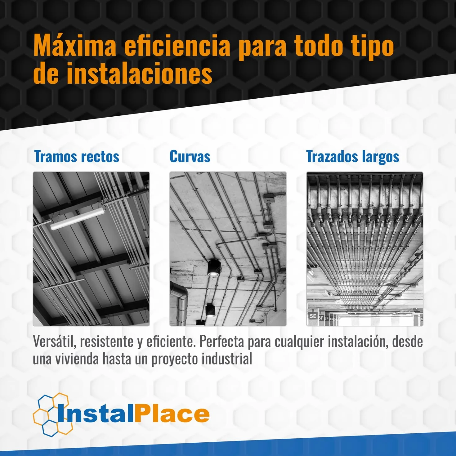 Pasacables | Terminales Intercambiables con Accesorios | Triple Trenzada | Diámetro 4mm | 15m