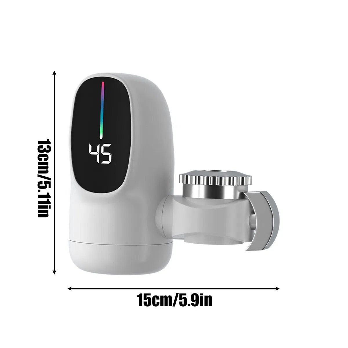Grifo De Agua Caliente Instantánea Grifo Calentador De Agua Instantáneo Sin Tanque Grif-o Eléctrico Para Lavabo 3000W Calentador Instantáneo Sin Tanque Con Pantalla Digital Led Para Baño Cocina