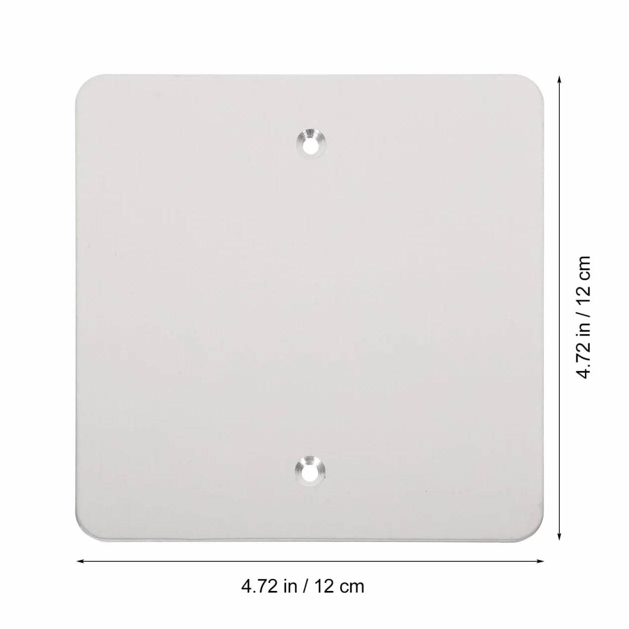 OSALADI Cubierta de Panel Eléctrico de Acero Inoxidable 2 Piezas Placa Ciega 4.72x4.72 Pulgadas