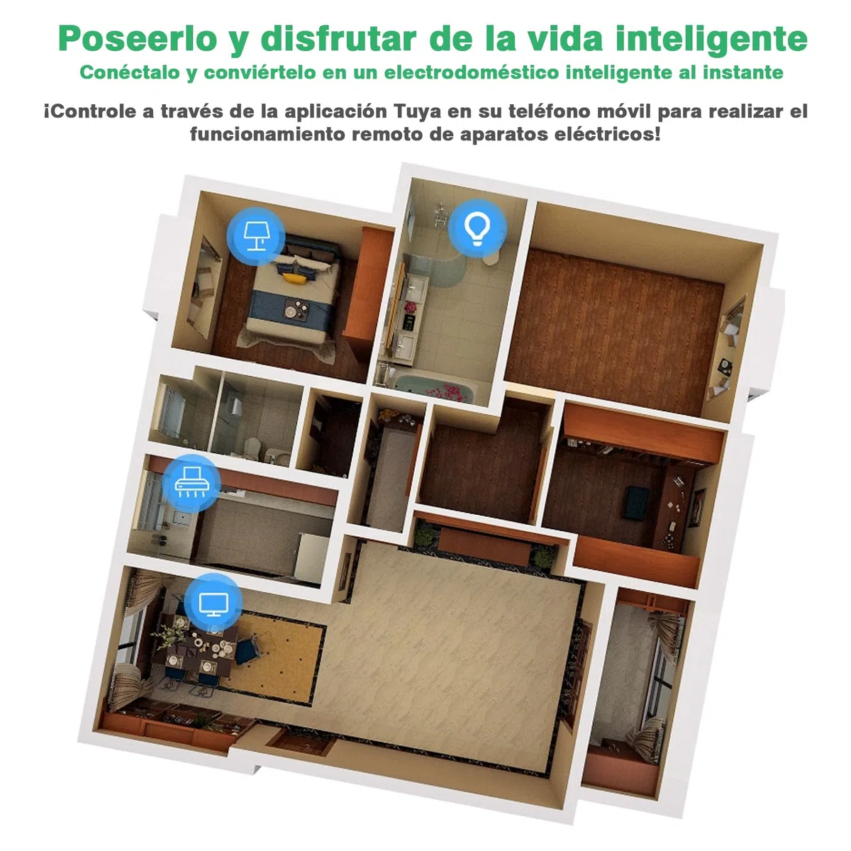 AC 220V 63A disyuntor en miniatura wifi interruptor de carril DIN para Smart Home APP control remoto 3 modos de temporización Vista en tiempo real de los distintos datos de corriente.