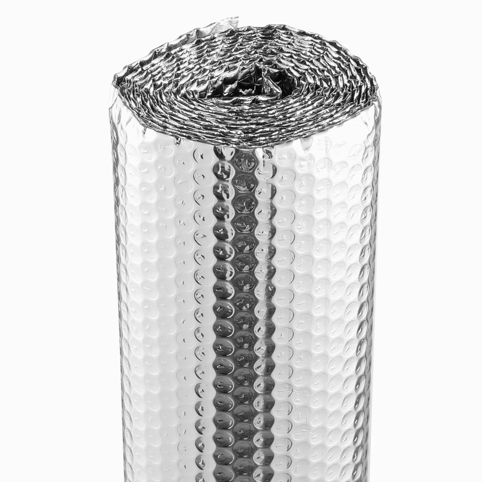 VEVOR Aislamiento Térmico Reflectante Doble 3 x 1,22 m Rollo de Aislamiento de Barrera Radiante de Burbujas de Aire Espesor de 3,2 mm Papel de Aluminio de Doble Cara para Ventana, Techo de RV