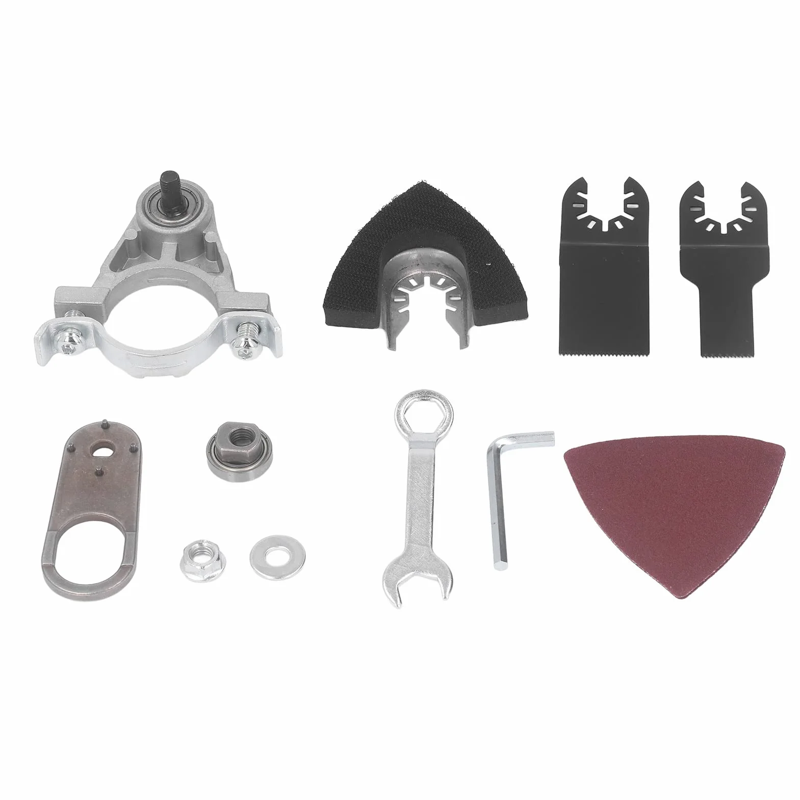 Herramienta Amoladora Angular, Adaptador Universal de Herramienta Oscilante, Convertidor de Amoladora Angular, Conjunto de Cabezales para Cortar y Pulir