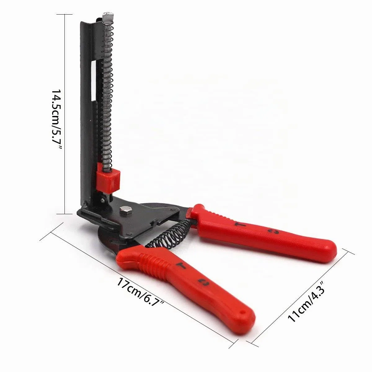 Alicates De Anillo De Cerdo Y 600 Grapas De Clip, Pinzas De Clip M Grapas De Malla Para Pájaros Instalación De Alambre, Juego De Alicates De Malla De Alambre (rojo)