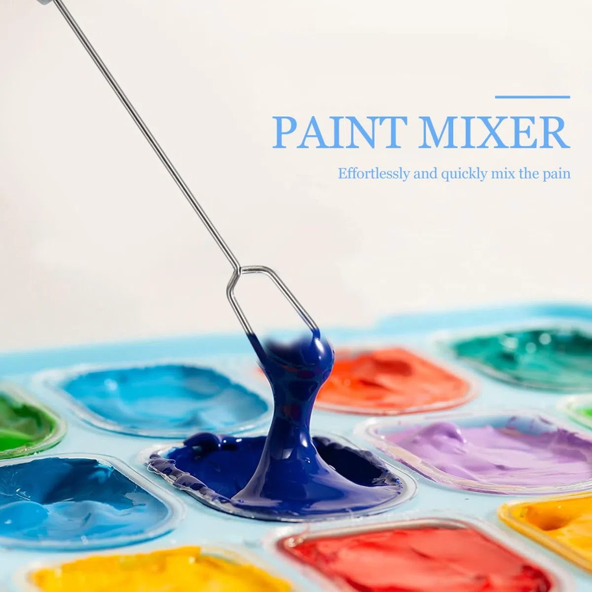 Nuobest - Mezclador de pigmento eléctrico portátil mini agitador pintura gouache rápida fácil de limpiar para ocio creativo y modelismo