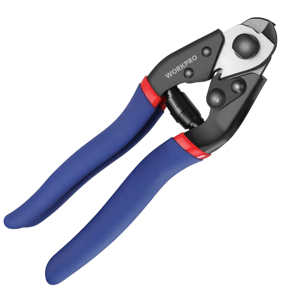 WORKPRO 190 mm Cortador de Cable, Tijeras para Cable de Acero, con Mango Antideslizante, para Cortar Cable de Acero Inoxidable/Aluminio/Cobre