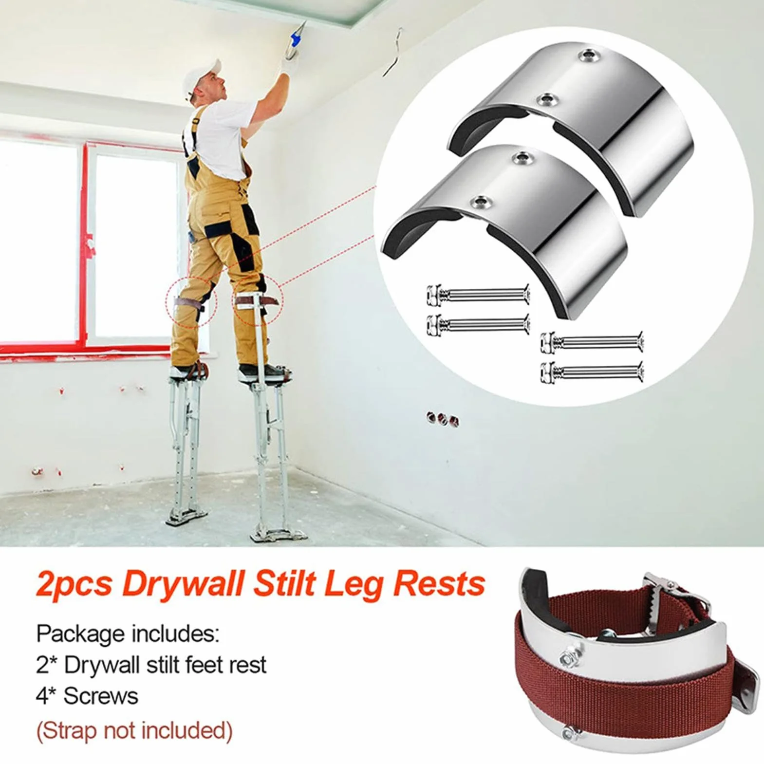 para zancos - Piezas de zancos de aleación de aluminio, para zancos de metal | Kit de zancos de aleación de aluminio, piezas de zancos de construcción, para zancos en