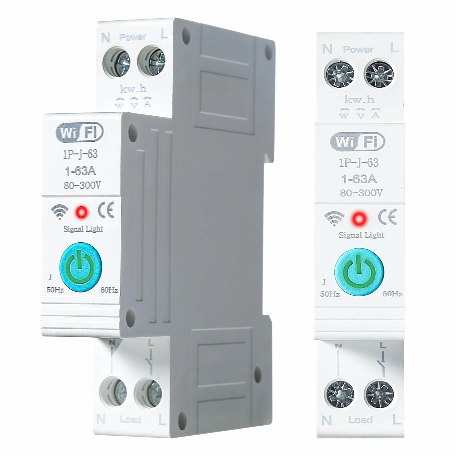 AC 220V 63A disyuntor en miniatura wifi interruptor de carril DIN para Smart Home APP control remoto 3 modos de temporización Vista en tiempo real de los distintos datos de corriente.