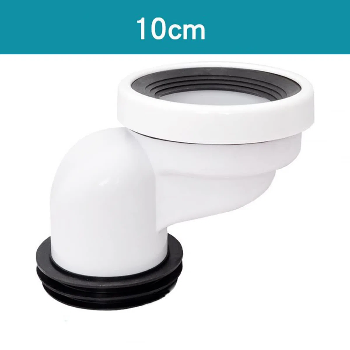 RANRAO Boquilla de conexión para WC, brida de inodoro de descarga completa, conector de inodoro en ángulo, boquilla de conexión de tubo de inodoro, drenaje recto excéntrico, conector de bandeja de