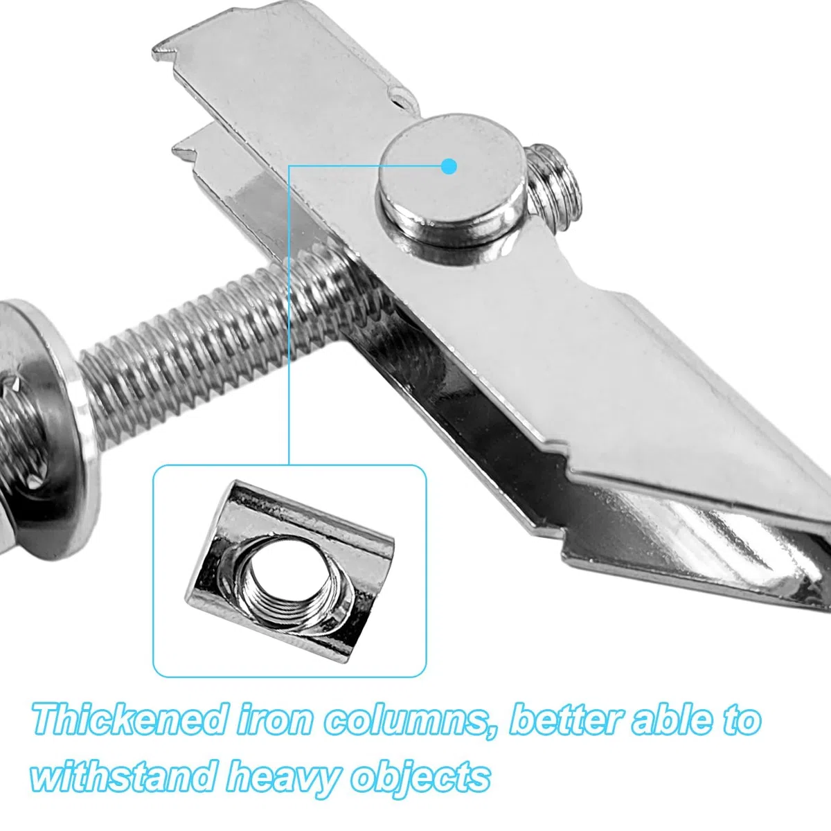 12 Piezas Tacos Pladur Gran Peso, M8x100mm Tacos Tornillos para Pladur, Fabricado en Acero al Carbono Galvanizado,Ganchos de Techo, Gancho Techoa para Paredes y Techos