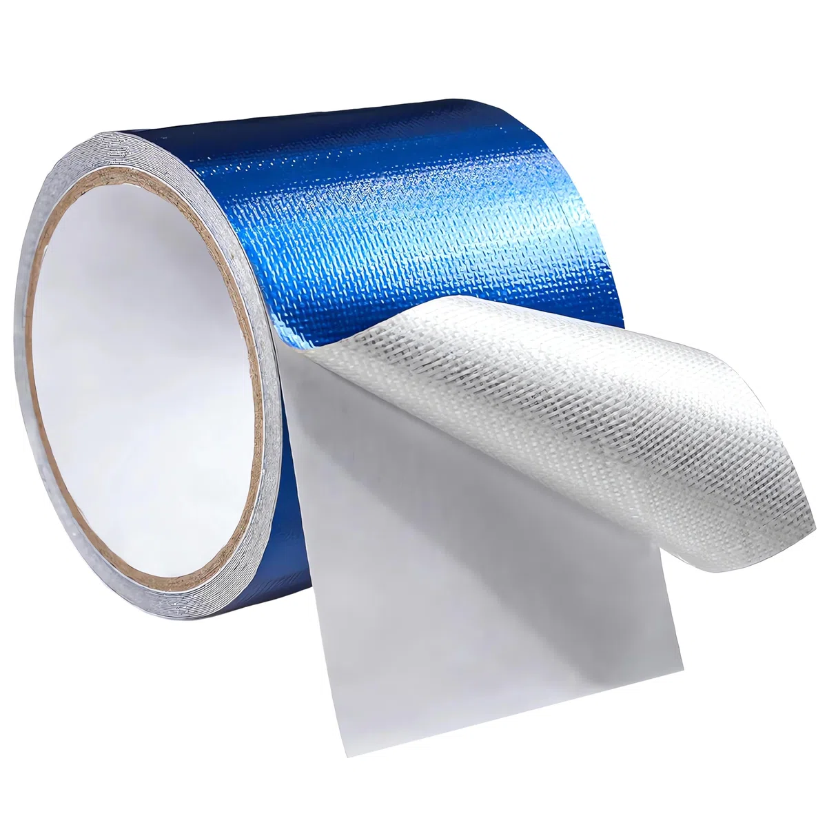 Cinta Reparación Toldos Impermeable Parches Adhesivos UV Resistentes para Lonas, Cubiertas Barcos, Tiendas Campaña Velas, Cinta Emergencia Exterior Kit Reparación Roturas 8CM x 8M, Azul