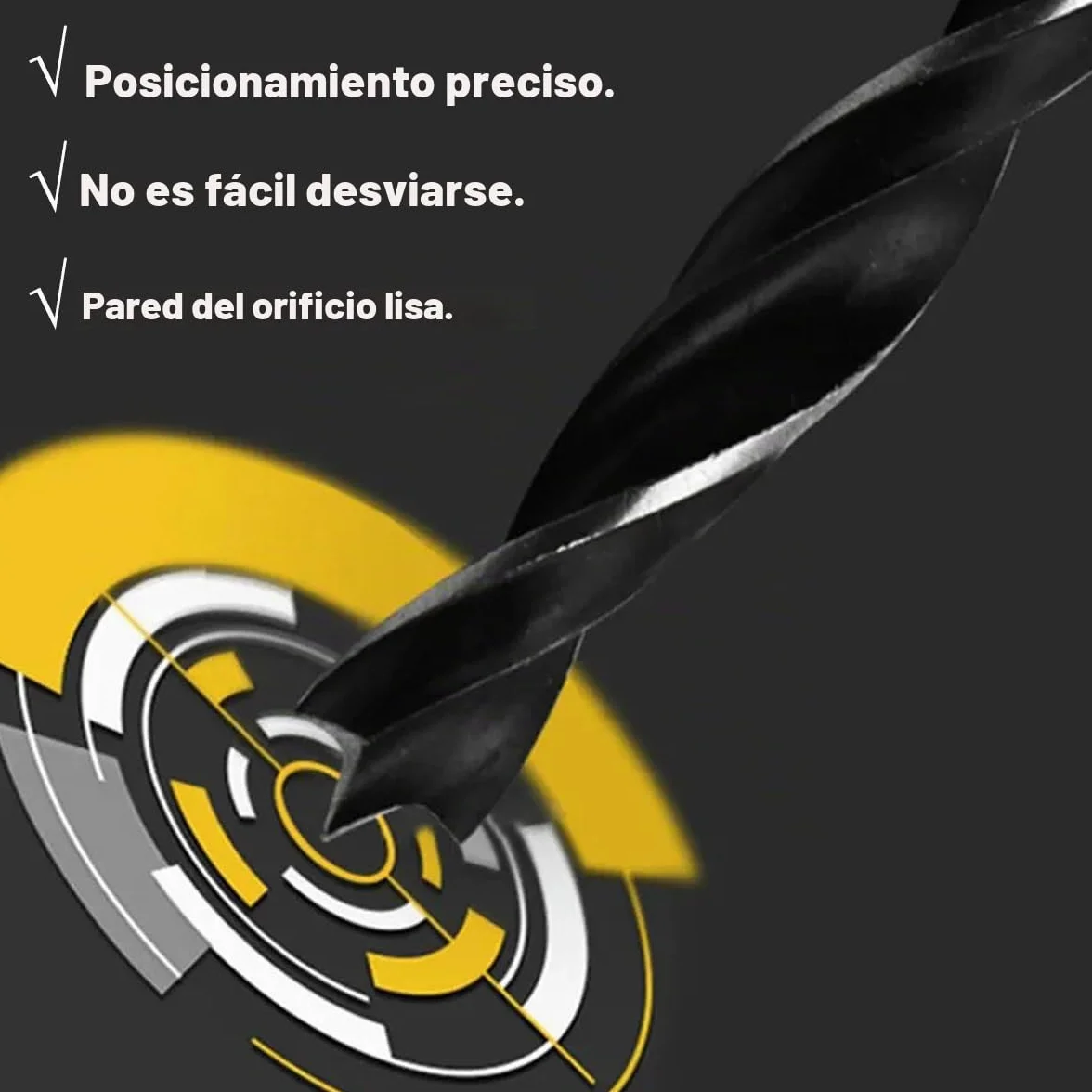 Brocas para Madera 300 mm de Largo, Juego de 7 Piezas, Diámetros 4-12 mm, Acero de Alto Rendimiento, Dureza Espiral, Vástago Recto, Adecuado para Madera Dura y Blanda