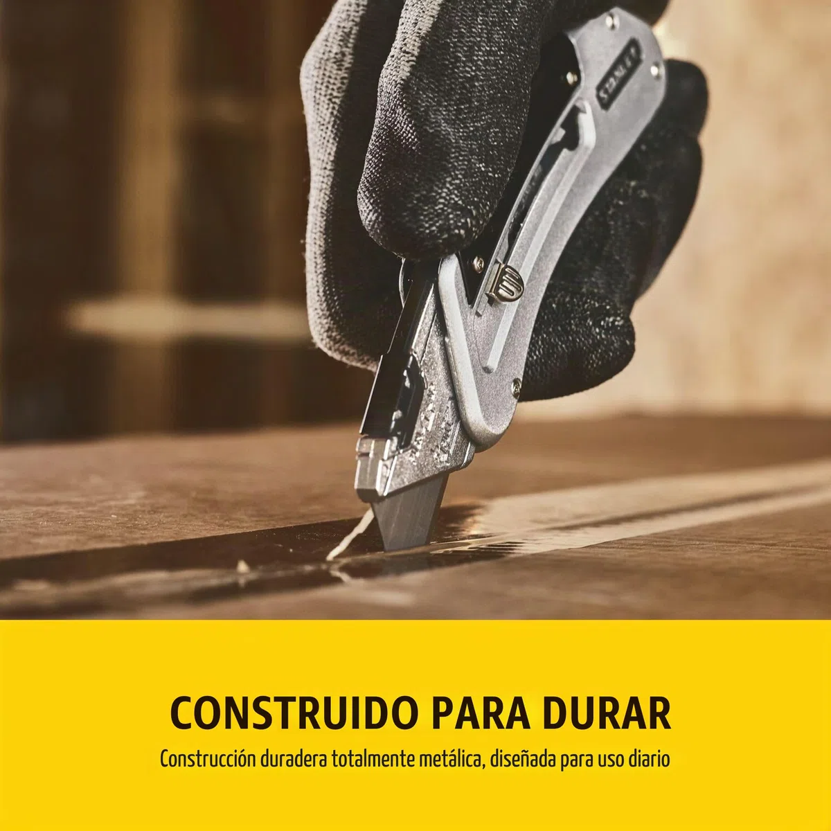 STANLEY Cuchillo de Bolsillo Deslizante, Confiable y Duradero, Para Corte y Recorte Rápido y Fácil, ‎0-10-810