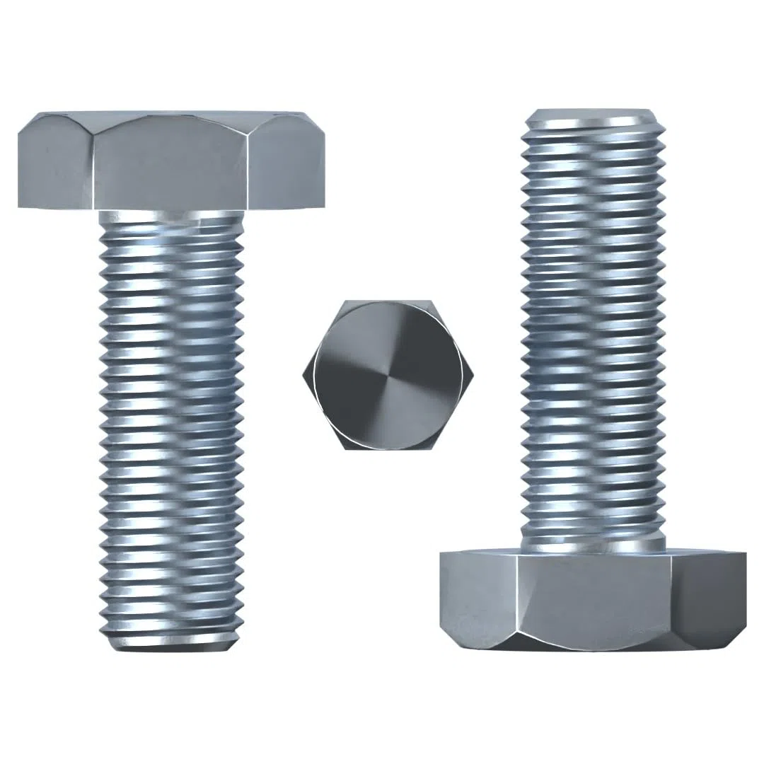 Tornillos de cabeza hexagonal M8 (8 mm x 100 mm), pernos hexagonales totalmente roscados, acero de alta resistencia, grado 8.8, zinc DIN 933 (paquete de 20)
