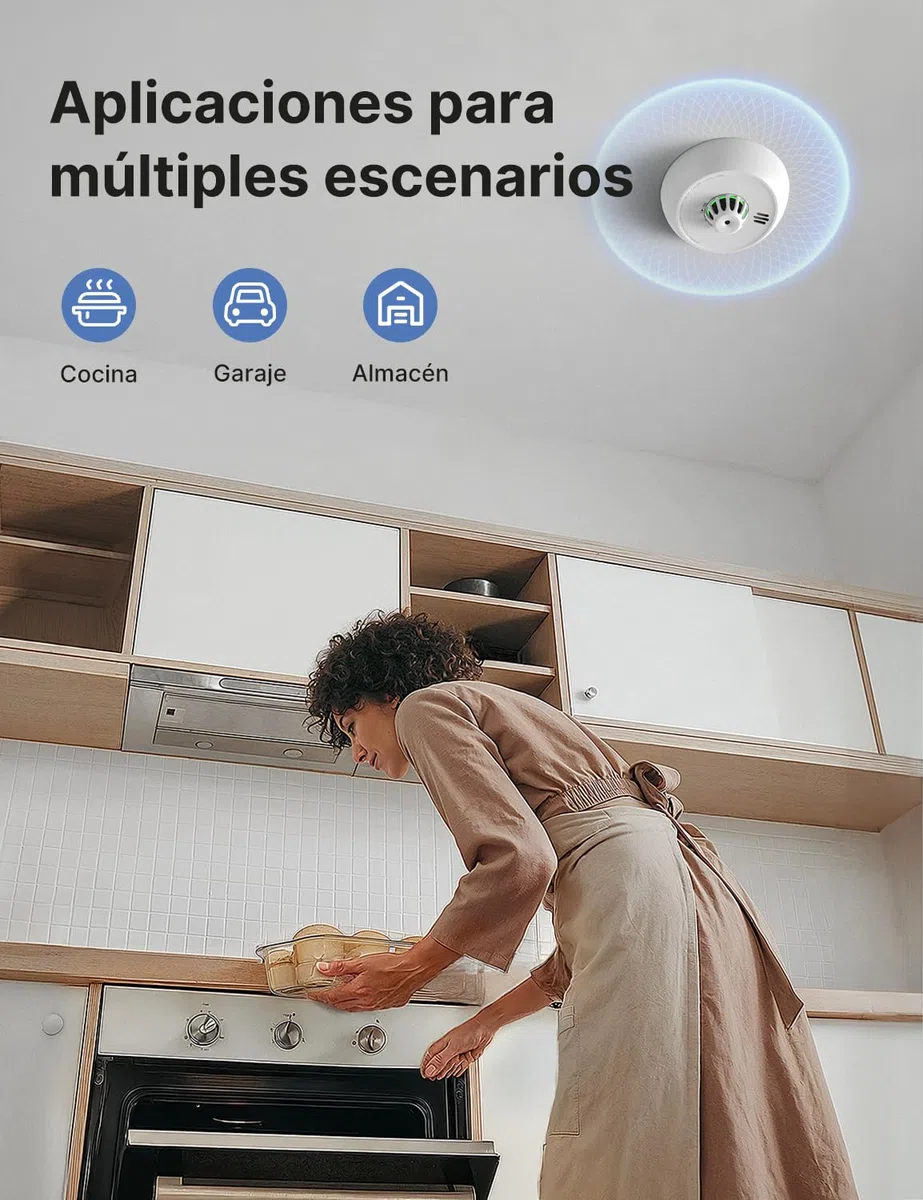 X-Sense Detector de Calor Independiente con batería sellada de 10 años y fácil instalación, Detector de Calor, no Compatible con estación Base, XH02, 1 Unidad