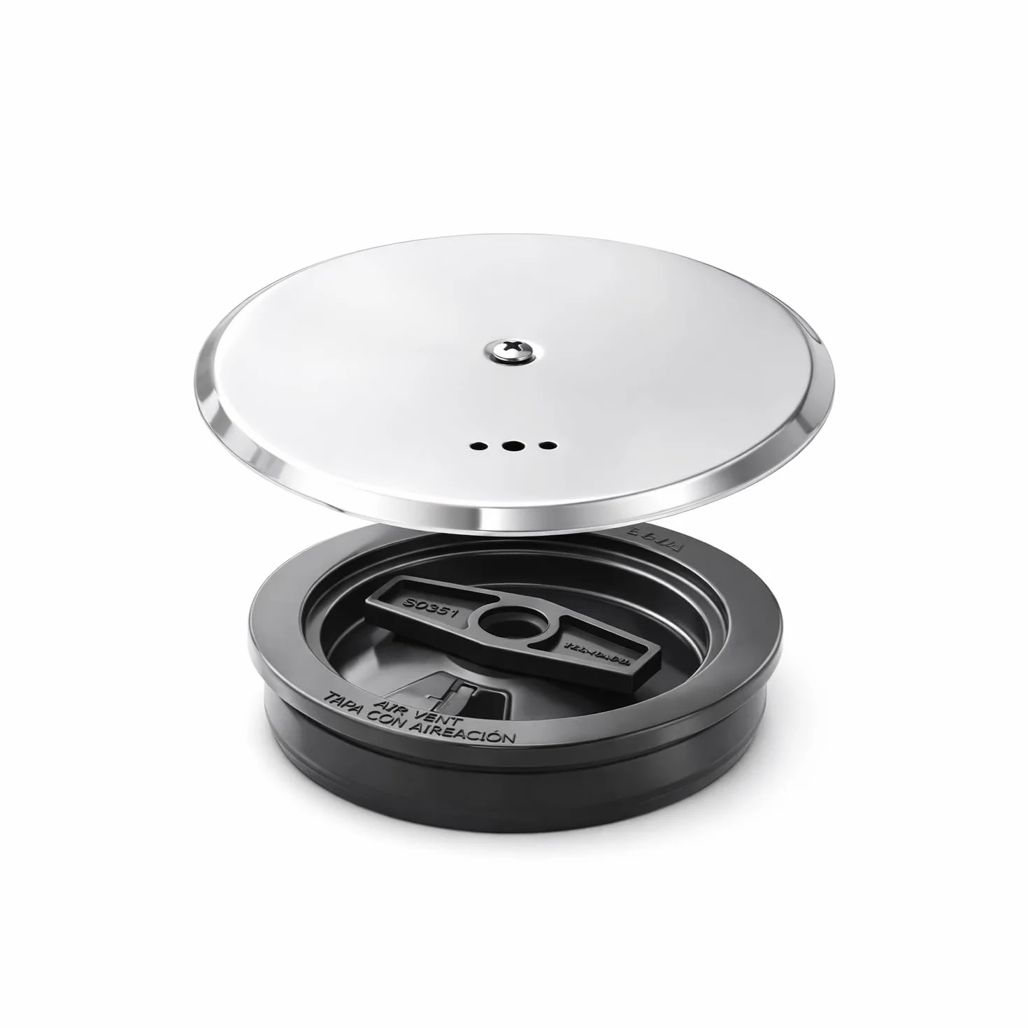 Tapa de Bote Sifónico con Válvula de Aireación Horizontal – Antiolores y Antirruidos – Ideal para Instalaciones de Baja Cota y Reformas – Acero Inoxidable