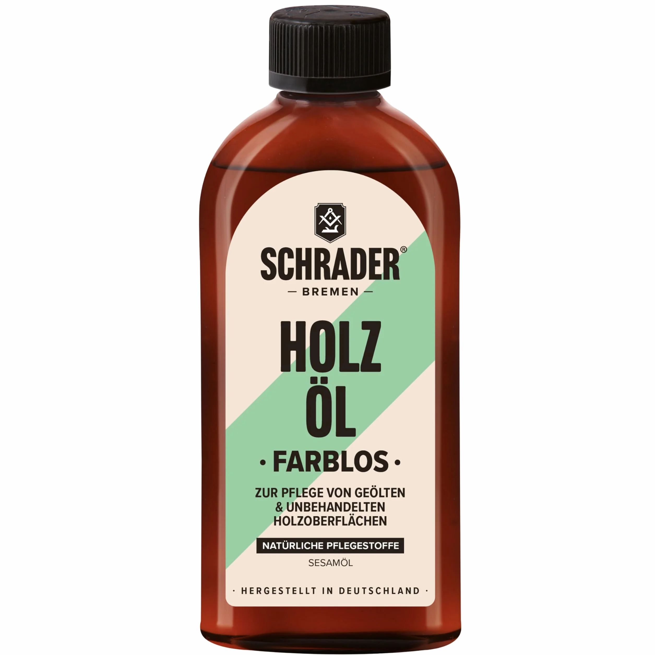 Schrader - Aceite para muebles incoloro, aceite de cuidado para muebles de madera y superficies de madera, 250 ml, fabricado en Alemania