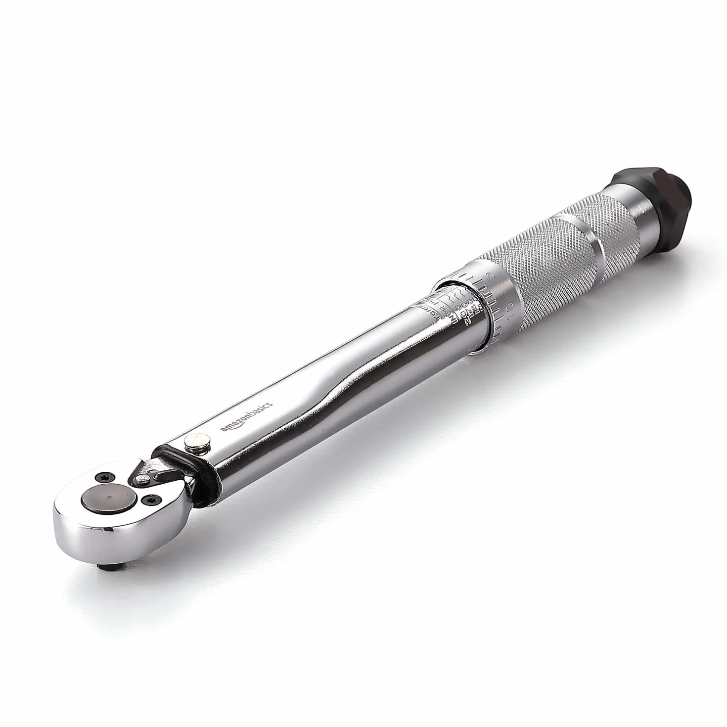 Amazon Basics Llave de trinquete dinamométrica de 1/4 pulgadas , 3.95-22.5 Nm, 35-200 in.-lb