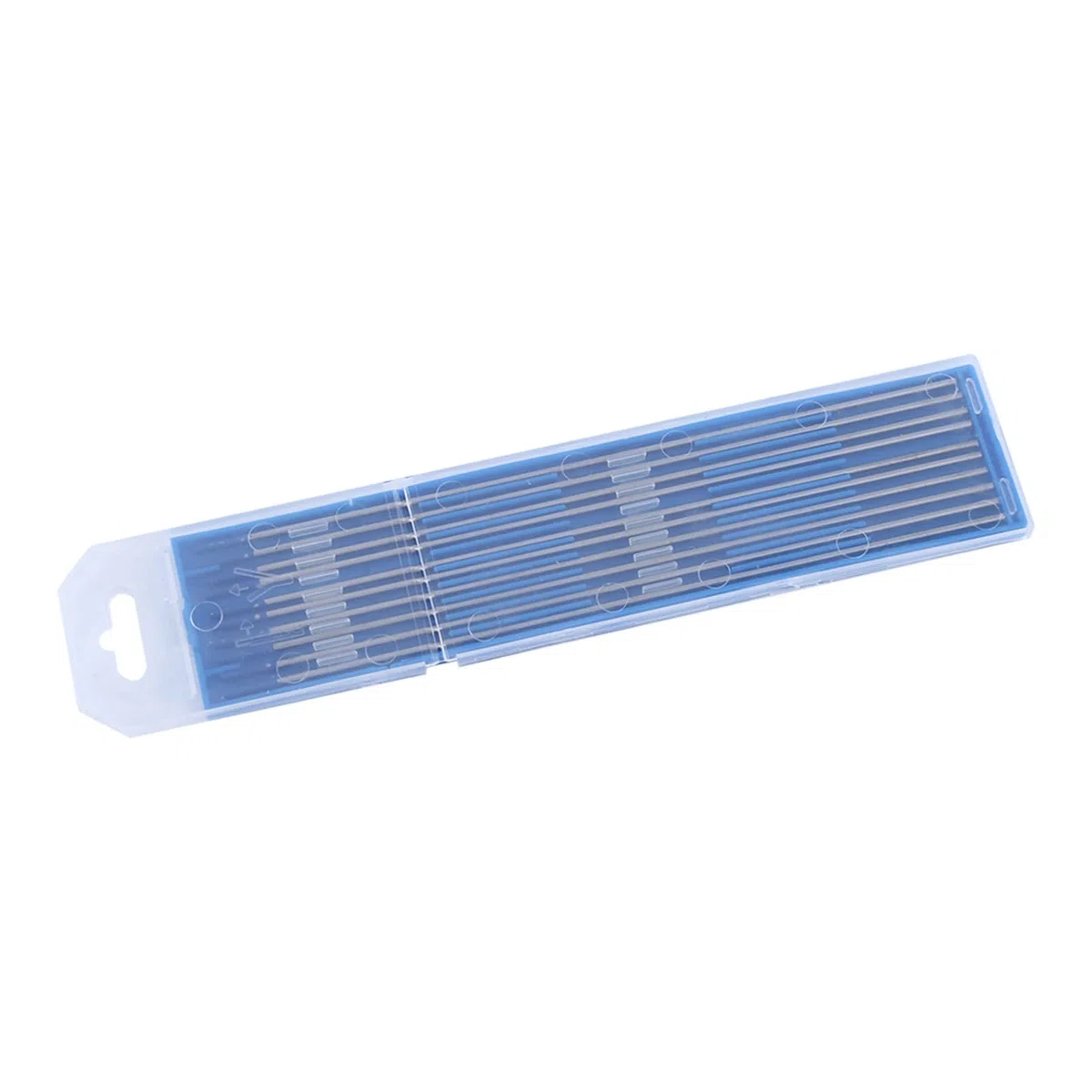 Fafeicy Electrodos de Tungsteno Lantanado WL20, 1.6x150mm, Azul, para Soldadura DC de Acero Inoxidable, 10 Piezas