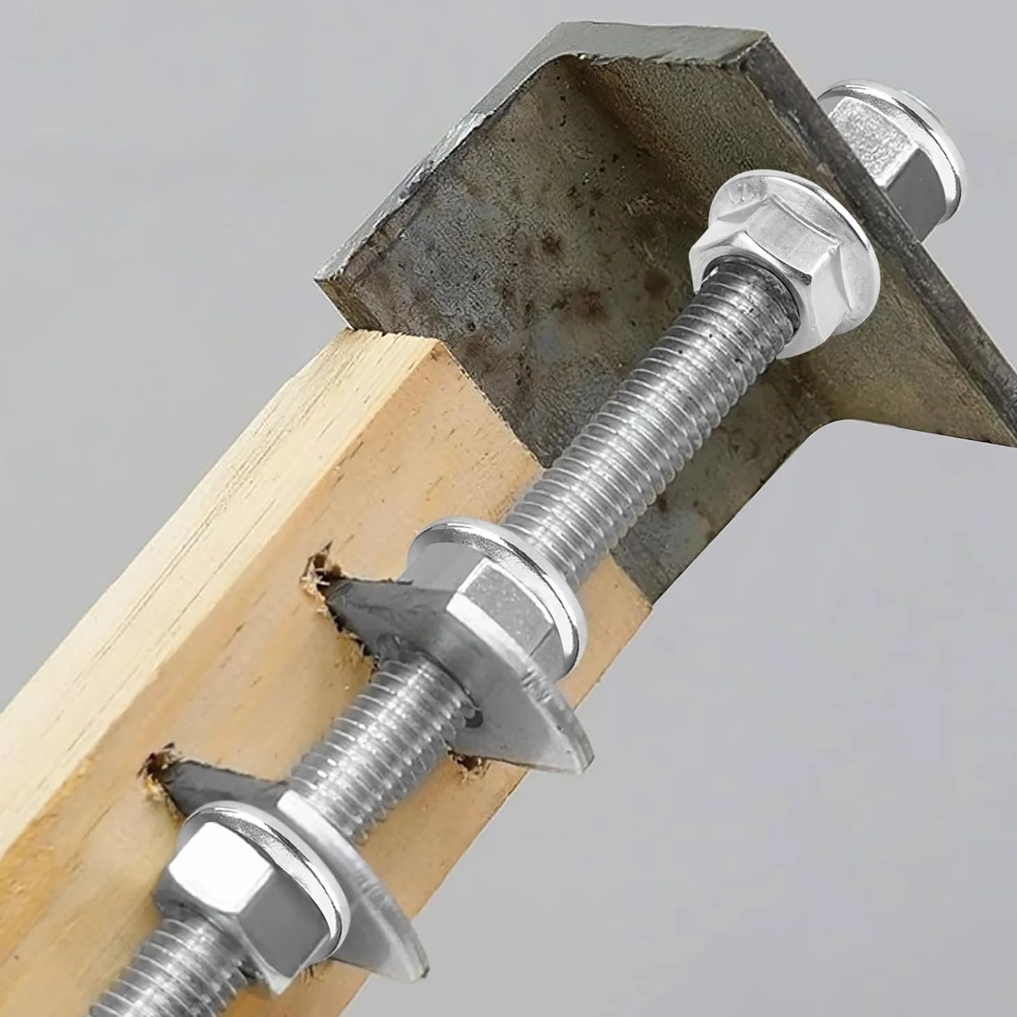 Varilla Roscada M10 x 400mm Varillas Roscadas Enroscadas de Acero Inoxidable 5PCS Rosca Completa con 10PCS Tuercas Hexagona de Brida (M10x40cm)