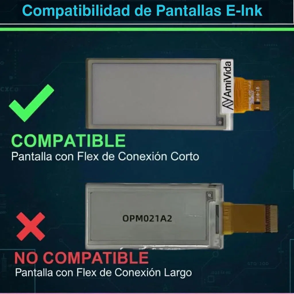 Pantalla LCD OPM021B1 para NTH01 / NTH01-EN-E / THM02 – Display LCD de Reemplazo Compatible con Termostato Netatmo – ATENCIÓN: Comprobar Referencia de la Pantalla Antes de Comprar