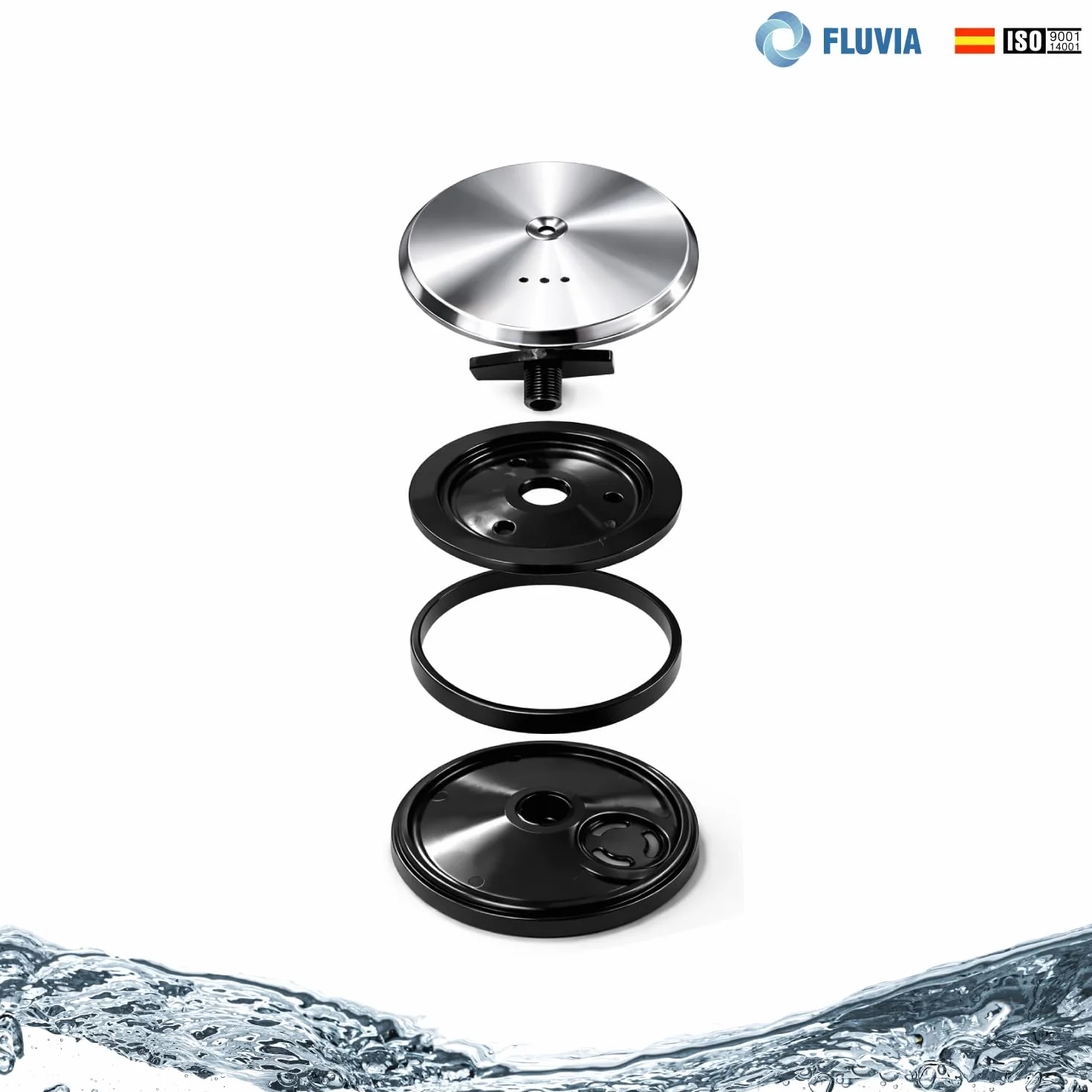 Tapa de Bote Sifónico con Válvula de Aireación Horizontal – Antiolores y Antirruidos – Ideal para Instalaciones de Baja Cota y Reformas – Acero Inoxidable