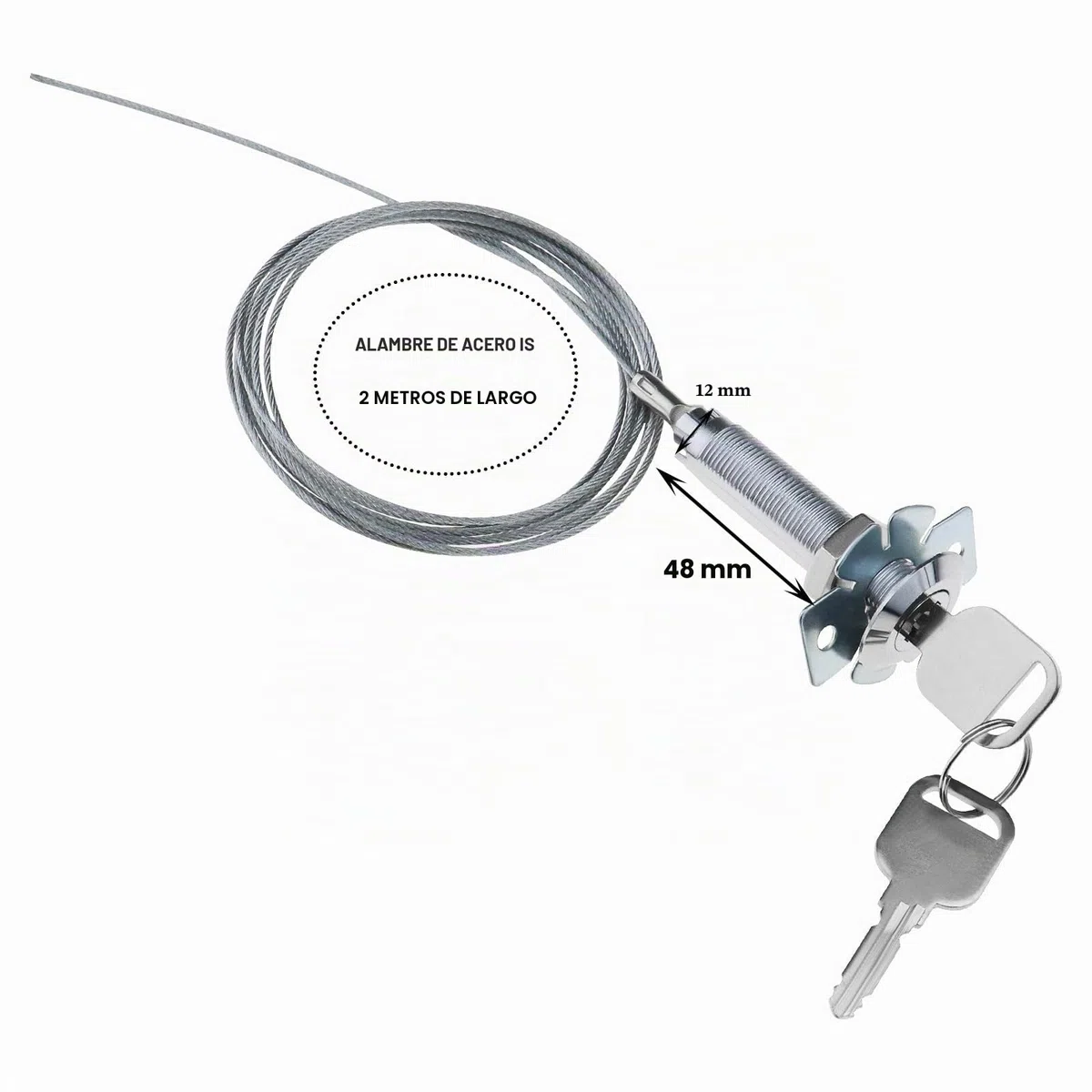 Cerradura de liberación de emergencia para puerta de garaje con 2 llaves, cerradura universal de liberación de emergencia, llave de separación, accesorios de puerta