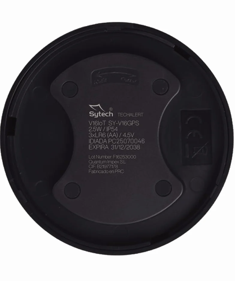 Sytech BALIZA DE EMERGENCIA V16 GEOLOCALIZABLE HOMOLOGADA