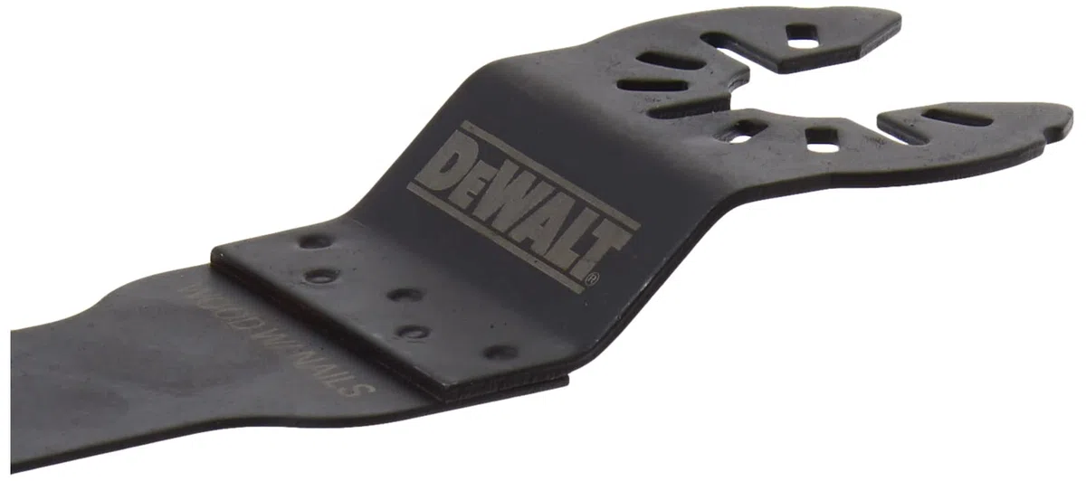 DEWALT Cuchilla oscilante para madera con clavos, ancha, recubierta de nitruro de titanio (DWA4204), color negro