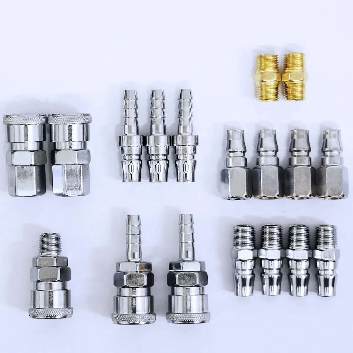 18 piezas de conector de acoplador de manguera de aire de compresor de aire, conector de manguera de aire de conexión rápida neumática, juego de accesorios neumáticos de conexión rápida, conector de