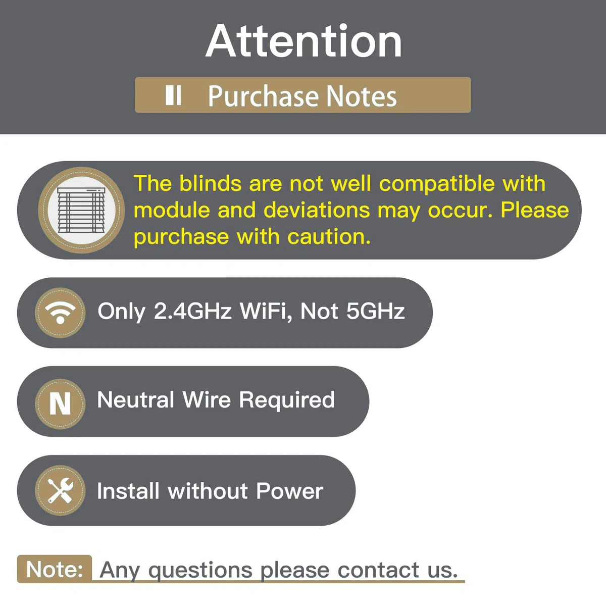MOES RF433 Alexa Interruptor Persianas WiFi Mini Inteligente, Módulo de interruptores para persianas y cortinas con motor eléctrico, compatible con Smart Life/Tuya, Alexa y Google Home Solo de 2,4Ghz