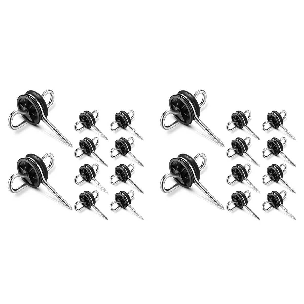 20 Uds, Cerca Eléctrica, Resolver de Puerta, Aisladores de Cerca Eléctrica, Aisladores de Alambre de Cerca para Cerca Eléctrica, Poste de Madera