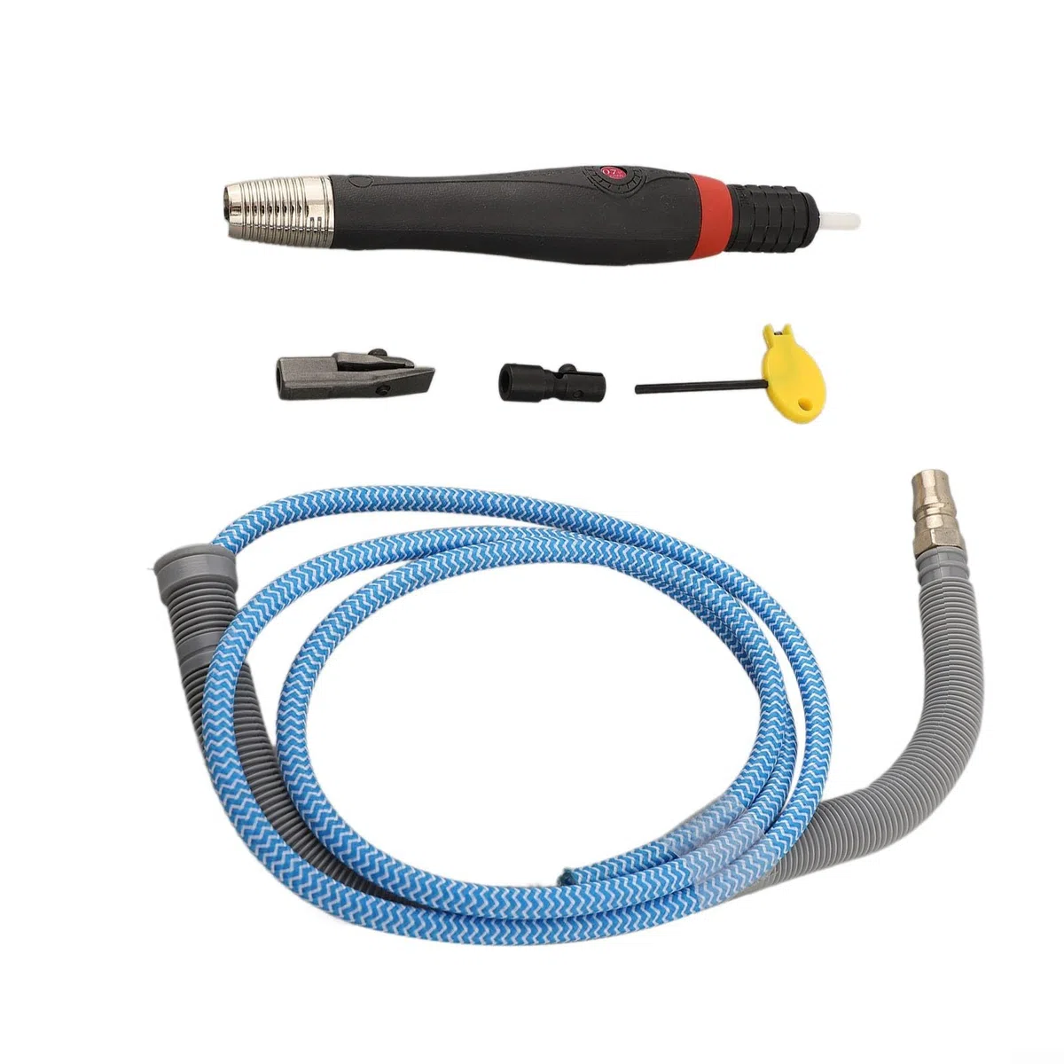 Bolígrafo neumático con velocidad de aire de 28000 RPM y tubo silenciador para trabajos detallados de tallado de jade