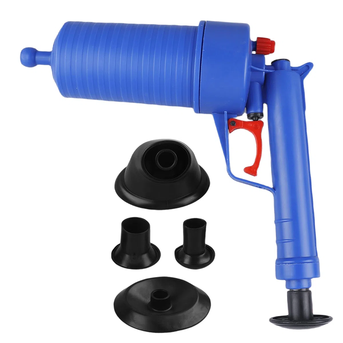 GBKDQQ Limpiador de Tubos a Presión: Apto Para Inodoros, Duchas, Lavabos, Cocina, Mecánico Sin Productos Químicos, Ecológico y Eficaz, Operación Manual y Fácil de Usar (Azul)