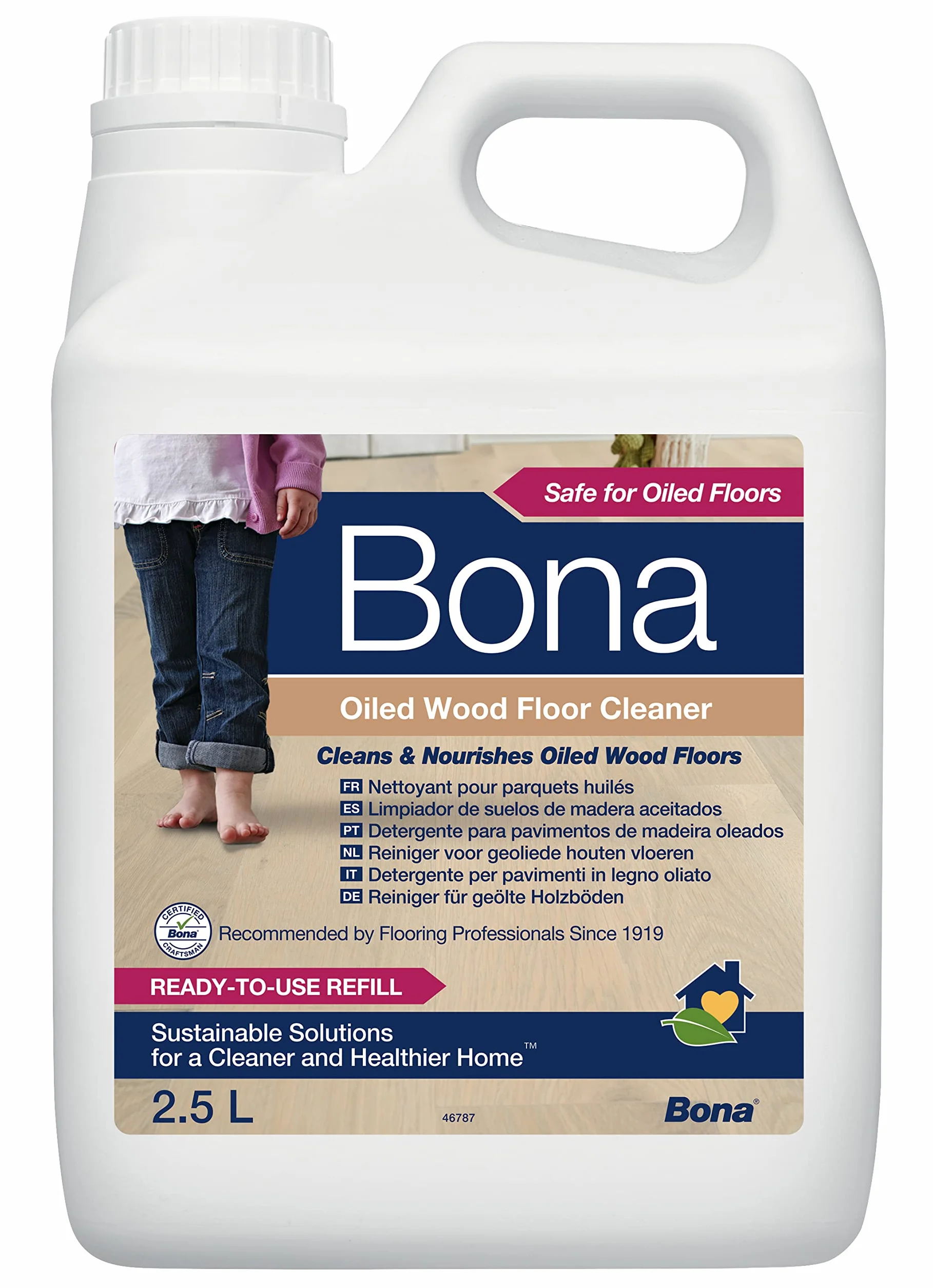 Bona Recarga de Limpiador para Suelos de Madera Aceitados, 2.5 L