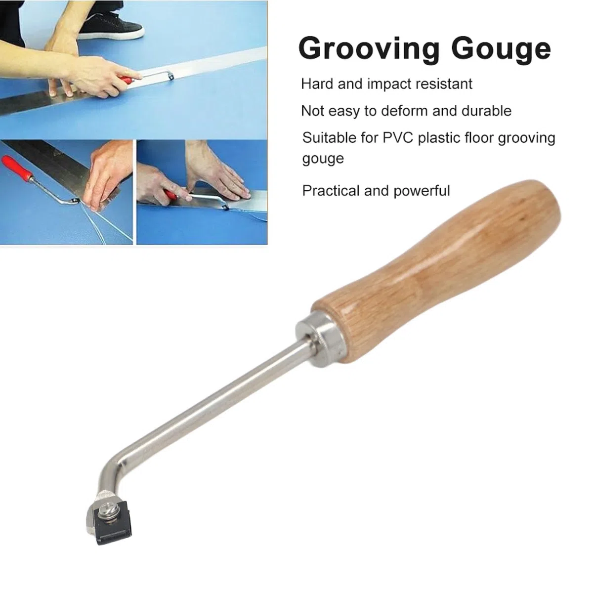 Ranurado de Suelo de Plástico PVC, Ranurado Gubia Suelo Ranurado Manual Ranurado Cuchilla Suelo Kit de Herramientas de Soldadura
