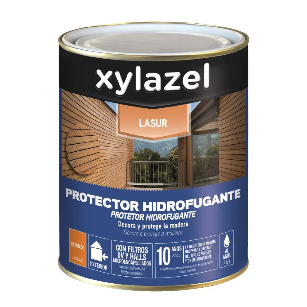 Xylazel Lasur Protector Hidrofugante Satinado Natural 750 ml