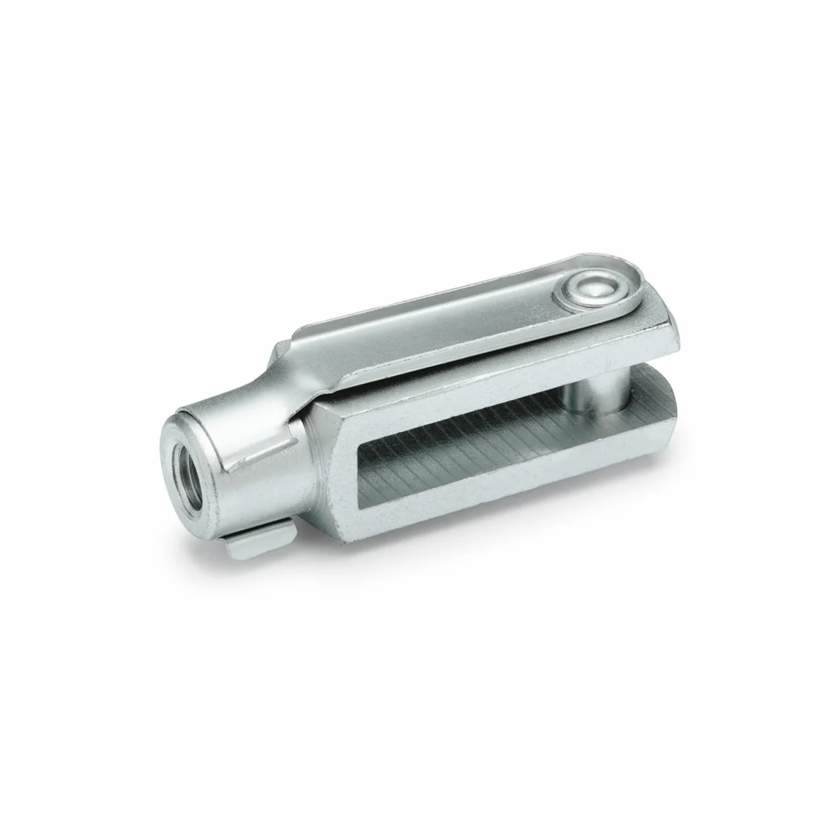 Ganter Normelemente | Juntas de horquilla - GN 751-5-20-M5-B | Con perno de resorte | acero galvanizado, pasivado azul | 5 unidades