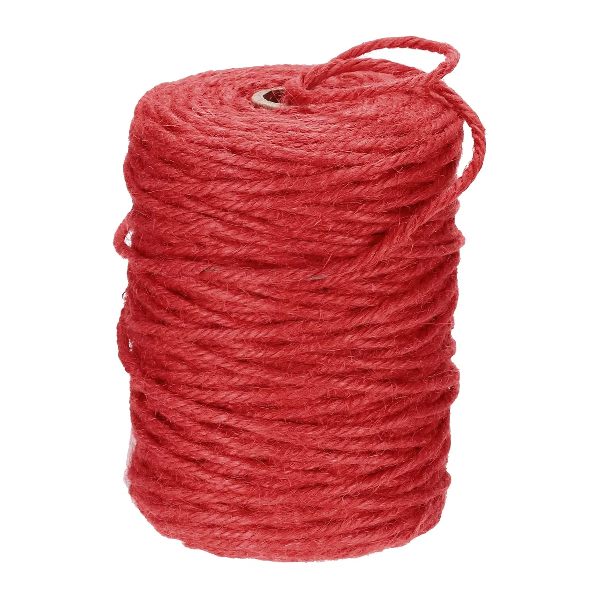 QUARKZMAN Cuerda de Yute Natural 328pies x 3mm Larga y Resistente para Manualidades, Cintas, Envoltura de Regalos, Embalaje, Navidad, Bodas, Roja