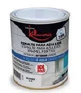Esmalte especial azulejos Base agua 750 Ml Color blanco con tres acabados a elegir, brillante,mate y satinado. (MATE)
