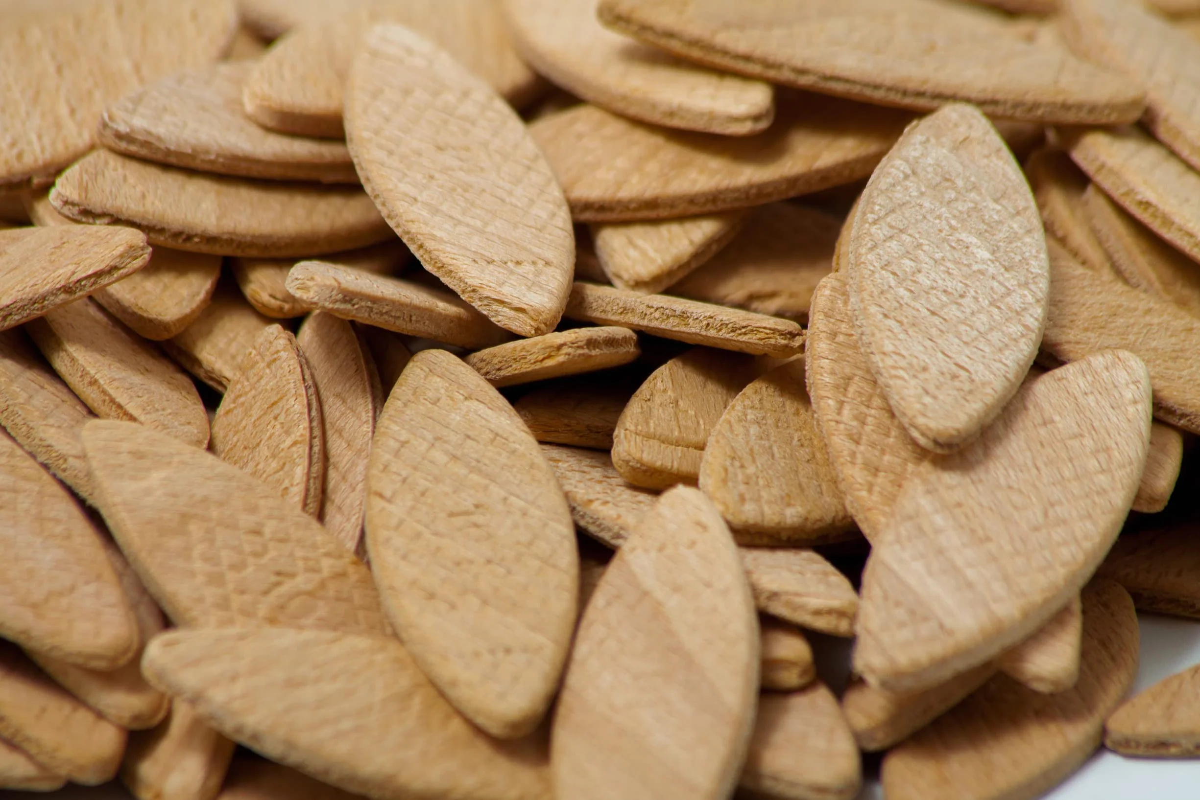 Tolux Galletas de Madera Tamaño Número 20, Pack de 200 Piezas, Lamello y Ensamble, Clavijas de Madera de Haya de para Carpinteros y Proyectos de Bricolaje