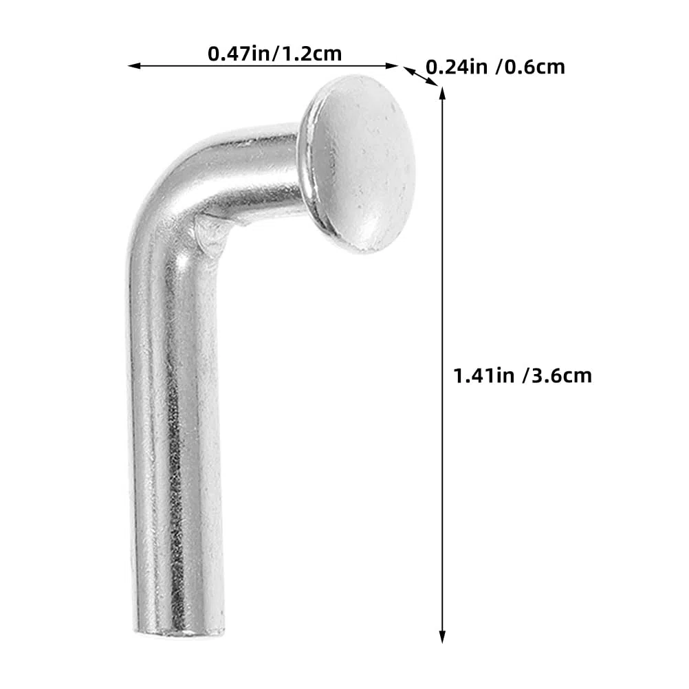 Pernos de seguridad de 6 mm de diámetro para estante de palés, cabeza plana, ajuste universal, 50 unidades