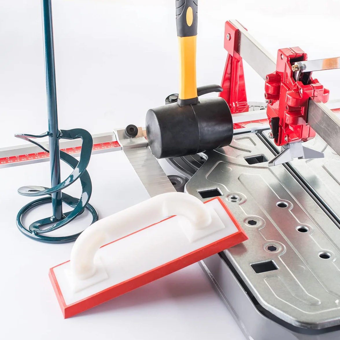 Mezclador de mortero Hardy Working Tools 80x400 mm para masillas. Agitador de pintura, barnices y tintes. Mezclador de construcción para interiores y exteriores en renovación o enlucido.