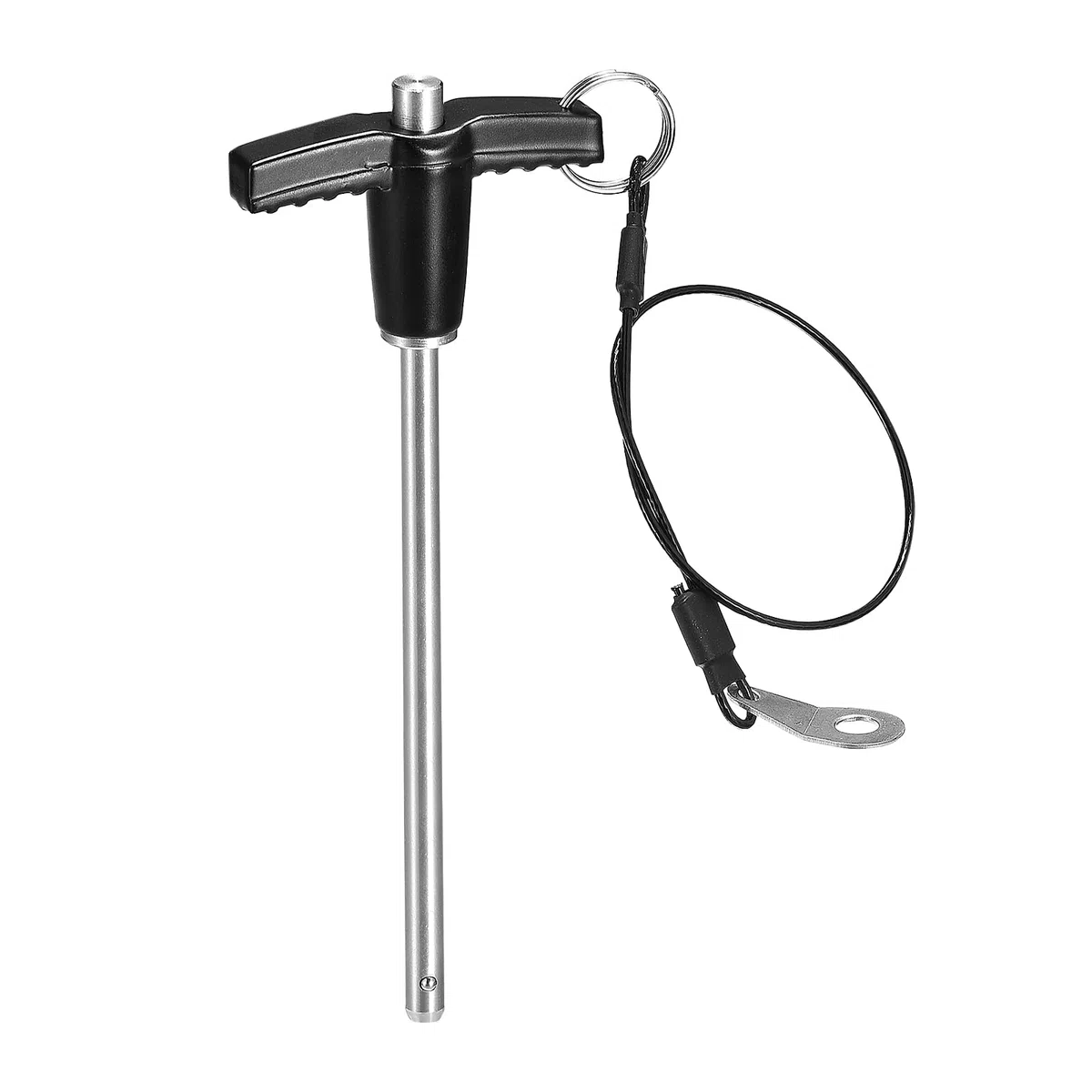 QUARKZMAN Pasadores de Bloqueo en Forma de T Diámetro del Pasador de 15/64" Longitud de Uso de 3-15/16" Pasador de Liberación Rápida de Acero Inoxidable con Botón 6mm -100mm